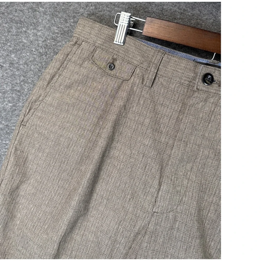 Banana Republic Relaxed Tapered Fit Pants‎ Mens 34x27 Altered Textured Gentleman